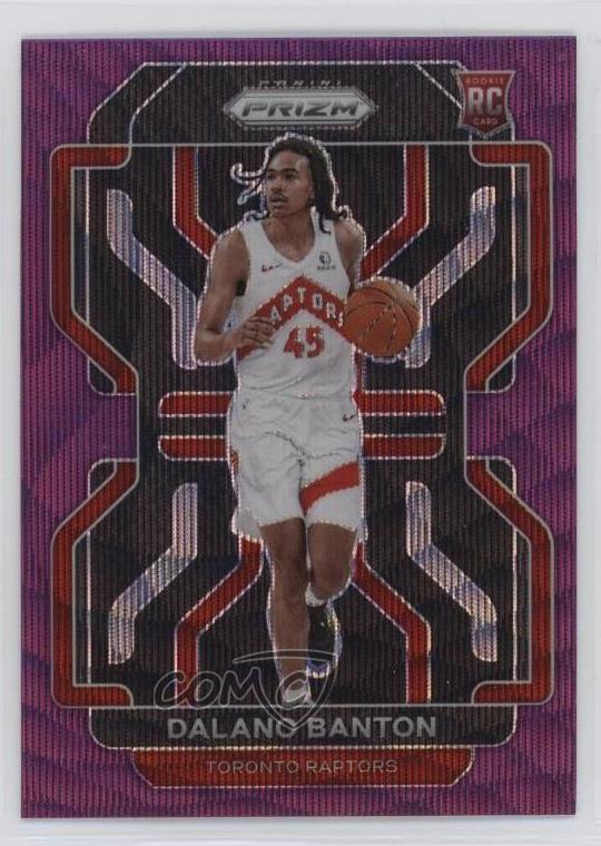 2021-22 Panini Prizm Purple Wave Prizm Dalano Banton #328 Rookie RC