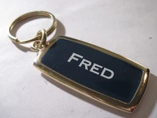 Fred   name goldplated   Key Chain  mint  new