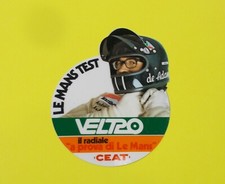 Ceat tires Italy Le Mans Racing Test Vintage 1970 s  hard plastic  decal sticker