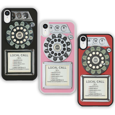 VINTAGE RETRO PAY PHONE Handyhülle für iPhone Samsung 50er Jahre altes Münztelefon