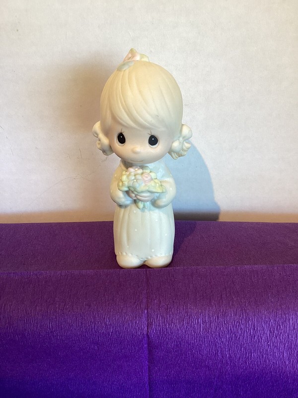 Vintage Enesco Junior Bridesmaid Figurine, Precious Moments, 1983