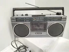 Vintage Radio Cassette Hitachi TRK-610AU Ghetto Blaster Boombox -works? -AF