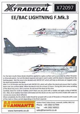 Quickboost 1//72 BAC//EE Lightning F.2A Pylons for Airfix kits # 72455