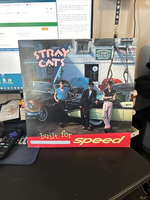 STRAY CATS-Built For Speed-Vinyl LP-1982 EMI-Stray Cat Strut, Rock This Town