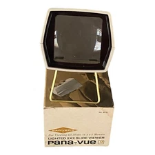 VTG Sawyers Pana-Vue 2 Lighted 2 X 2 Slide Viewer In Box Folding Stand No Light