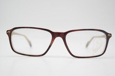 Vintage Glasses Alpina FA 75 Burgundy Gold Transparent Square Frame
