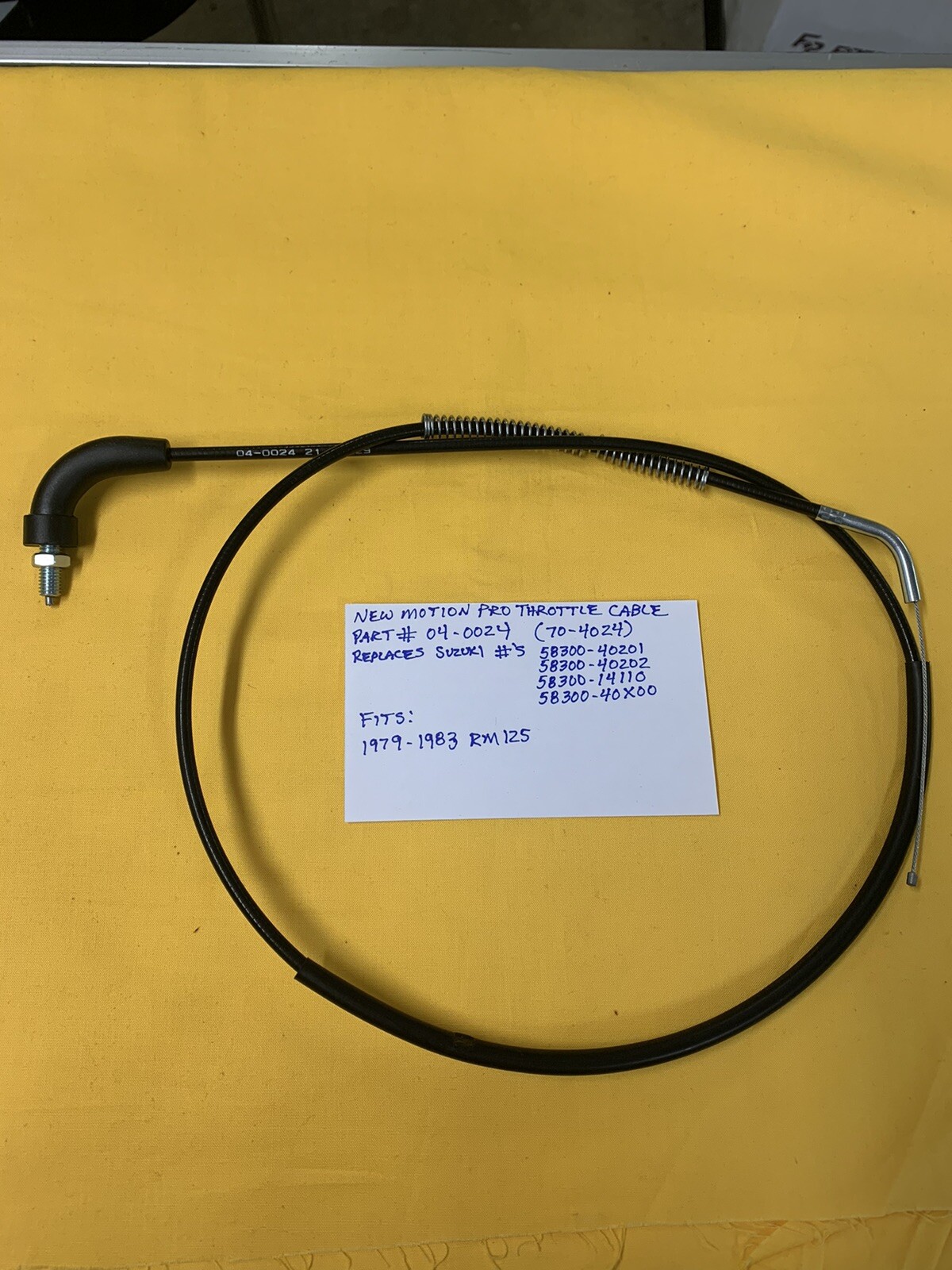 Motion Pro Throttle Cable Suzuki RM/RMX250 '89-'92
