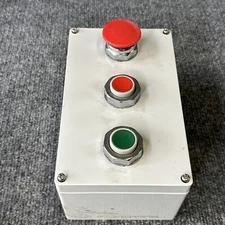 Square D  Control Station D 2  9001-KA1 & 1 9001-KA3 With Hoffman Enclosure Used