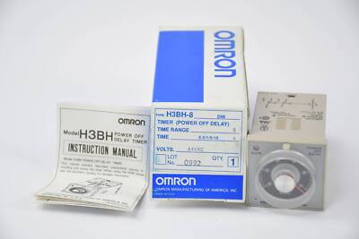 Omron Timer (Power off delay) 0.5/1/5/10 S / 24 VAC ( H3BH-8 )