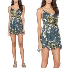 Free People Intimately Alyson Slip Dress - XS - Pine Combo - NWOT - Reg $98