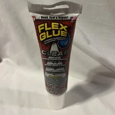 New Flex Glue Strong Rubberized Waterproof Adhesive 4 oz ( Clear )  B04