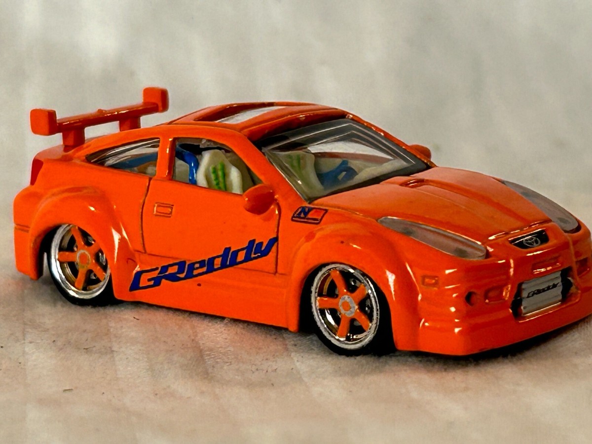 Motorworks 1:64 Scale Tuner Car, Toyota Celica GT, Orange | eBay