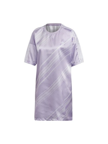 Adidas Originales VESTIDO TRÉBOL Bandana Estampado Completo Satén Camisa Mujer Talla M~nuevo con etiquetas - Imagen 2 de 10