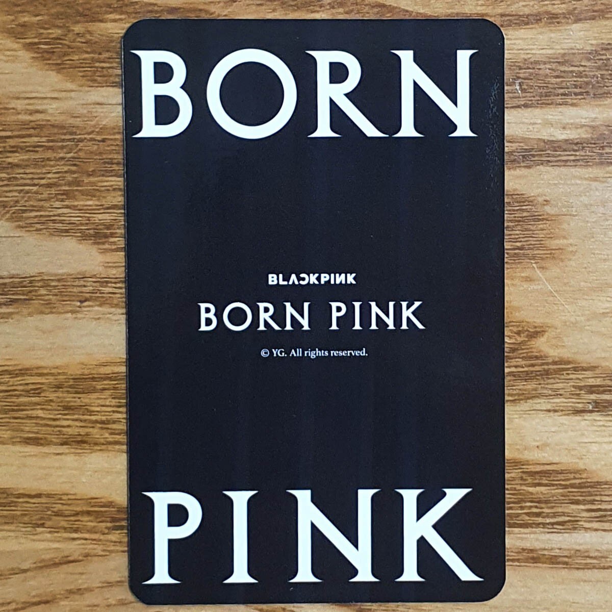 Jennie Official Photocard BlackPink Born Pink MD Pop-Up Store