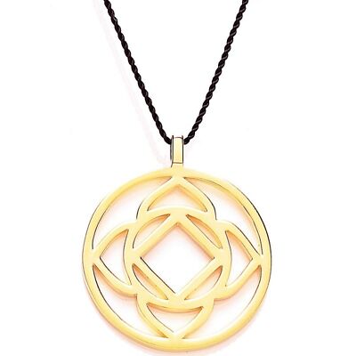 DAISY Halskette NCHK3001 Damen Collier Wurzelchakra Sterling-Silber vergoldet
