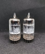 2 Tubes électroniques (valves) Mazda ECC82 - Occasion, Débit Anodique 90%