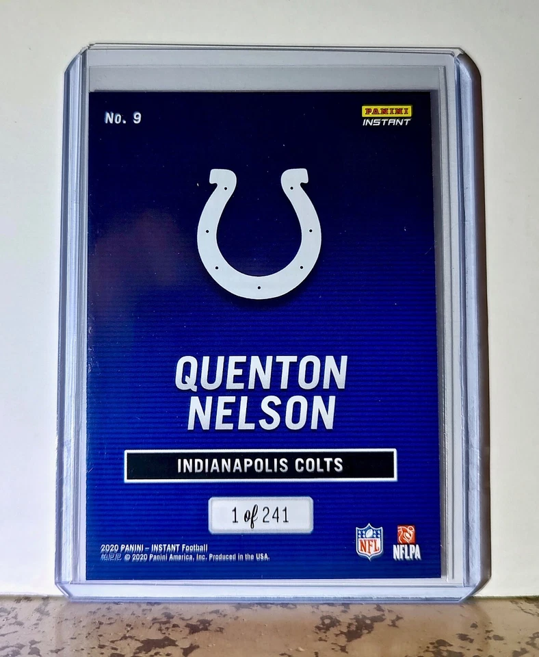 Quenton Nelson 2020 Panini All-Pro NFL #9 Football Card 1/241 Indianapolis Colts - Image 2 of 4