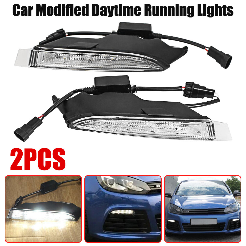 2X Car DRL LED Daytime Running Light Fog Lamp For 6 MK6 R20 2009-2013