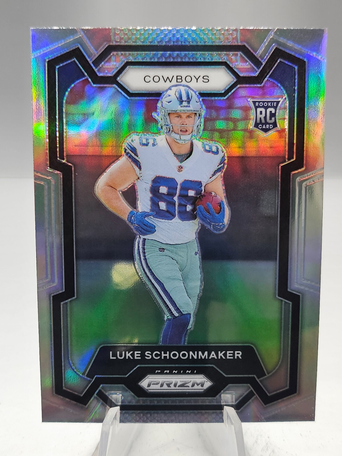 2023 Panini Prizm #325 Luke Schoonmaker Silver Dallas Cowboys