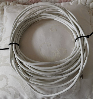 ASNQ Koaxialkabel Antennenkabel 12m weiß High Quality RG6 Coaxial Cable 75 Ohm
