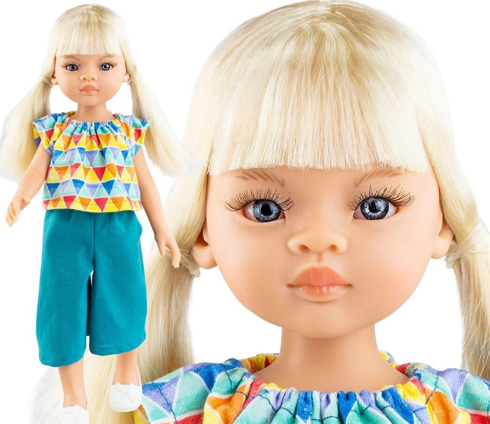 Muñeca Paola Reina 32 Cm - Las Amigas - Sofía Con Vestido De Flores Chaqueta Morada Y Boina