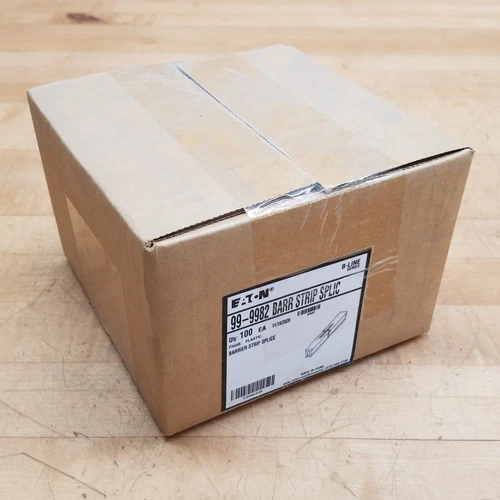 Box Of 100 - Eaton 99-9982 Barrier Strip Splice, 3" Length - NEW