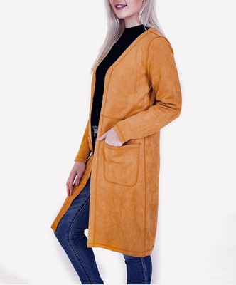 solitaire suede coat