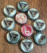 10 BEER BOTTLE CAPS CORK