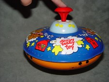 Spinning Top Tin Sleepy Teddy Top Ohio Art USA 43506