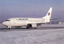 Postcard Airline AEROSVIT AIRLINES Boeing 737-35B UR-GAG CC7.