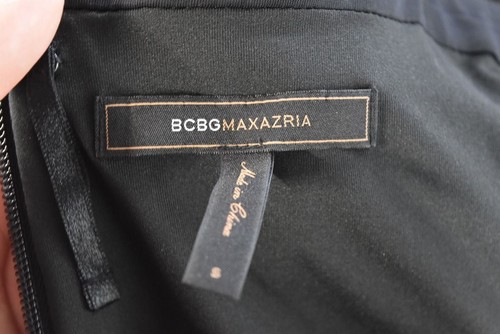 BCBG Maxazria Womens Dress Size S Black Solid Sheath Halter Knee Length - Picture 4 of 5