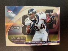Shannon Sharpe Behind the Numbers 2021 Panini Playoff Football Card #BTN-SSH