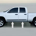 2" Black Body Side Molding Trim Die Cut Ends for 2001-2009 RAM