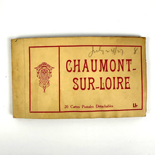 Antique Postcard Book Le Chaumont Sur Loire Antique French Postcard x20 UNPOSTED