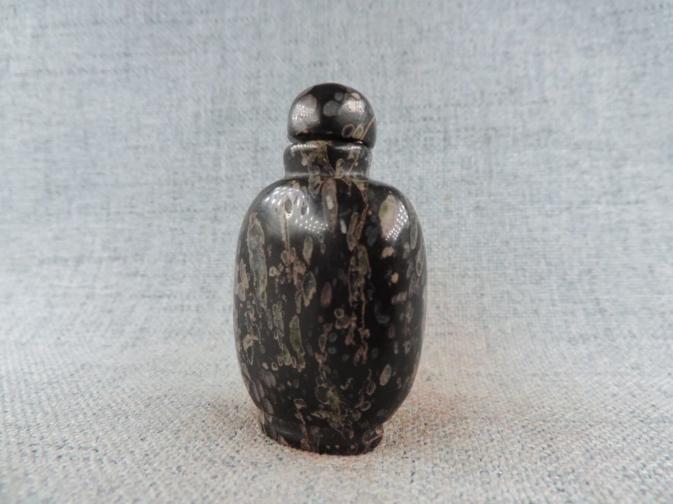 Botella de tabaco china hecha a mano de ágata natural A Foto 4 de 4