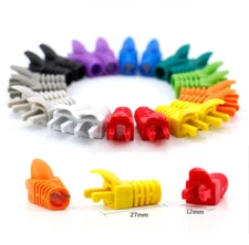 1~50pcs CAT5 Plug CAT6 Cable RJ45 Connector Modular End Cap Boot Head Jacket