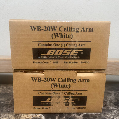 Bose Ceiling Arm Speaker White Mount WB-20W (Set Of 2) NEW