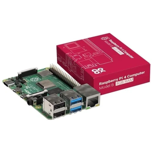Raspberry Pi 4 Computer Model B 4GB RAM USB Ports Bluetooth 5.0 HDMI