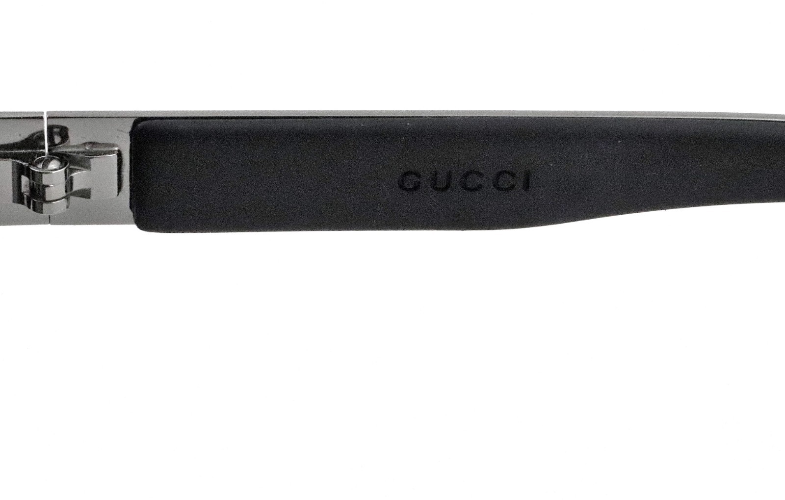 New GUCCI GG1566/S REE95 66mm Black Silver Aviator Sunglasses Italy Unisex image 4