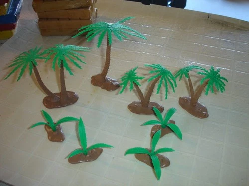 Vintage Genuine Marx Toys PALM TREES & FERNS complete