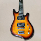Headless Electric Guitar Rosewood Fretboard Mahogany Body Flame Maple  Sunburst — photo 2
