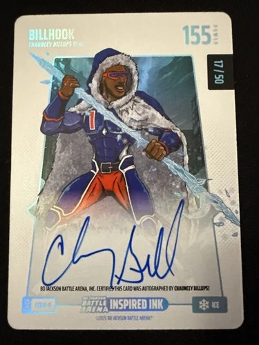 2026 Bo Jackson Battle Arena BILLHOOK Chauncey Billups Auto Inspired Ink Ice /50