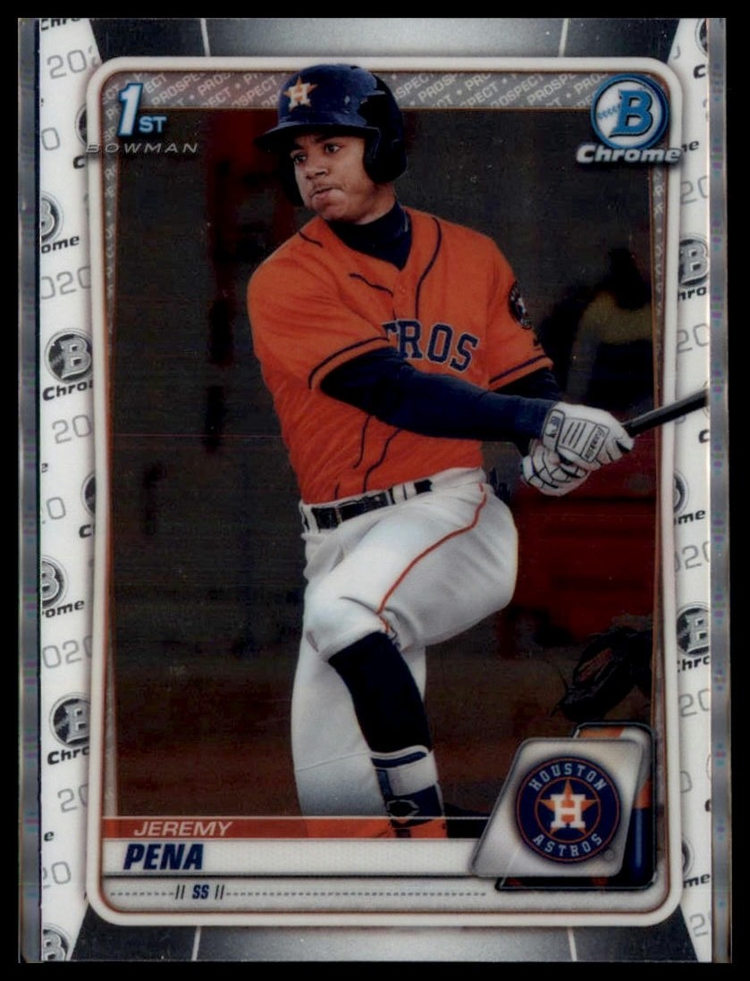 2020 Bowman Jeremy Pena #BCP-61 1st Chrome Prospects Houston Astros