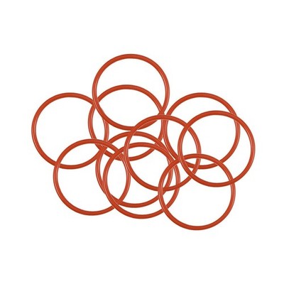 Silicone O-Rings 24mm OD 21mm ID 1.5mm Width, Seal Gasket Red 10Pcs  #xh