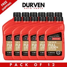 Motorcraft SAE 5W-30 Full Synthetic Engine Motor Oil Ford XO5W30Q1FS (12 Quarts)