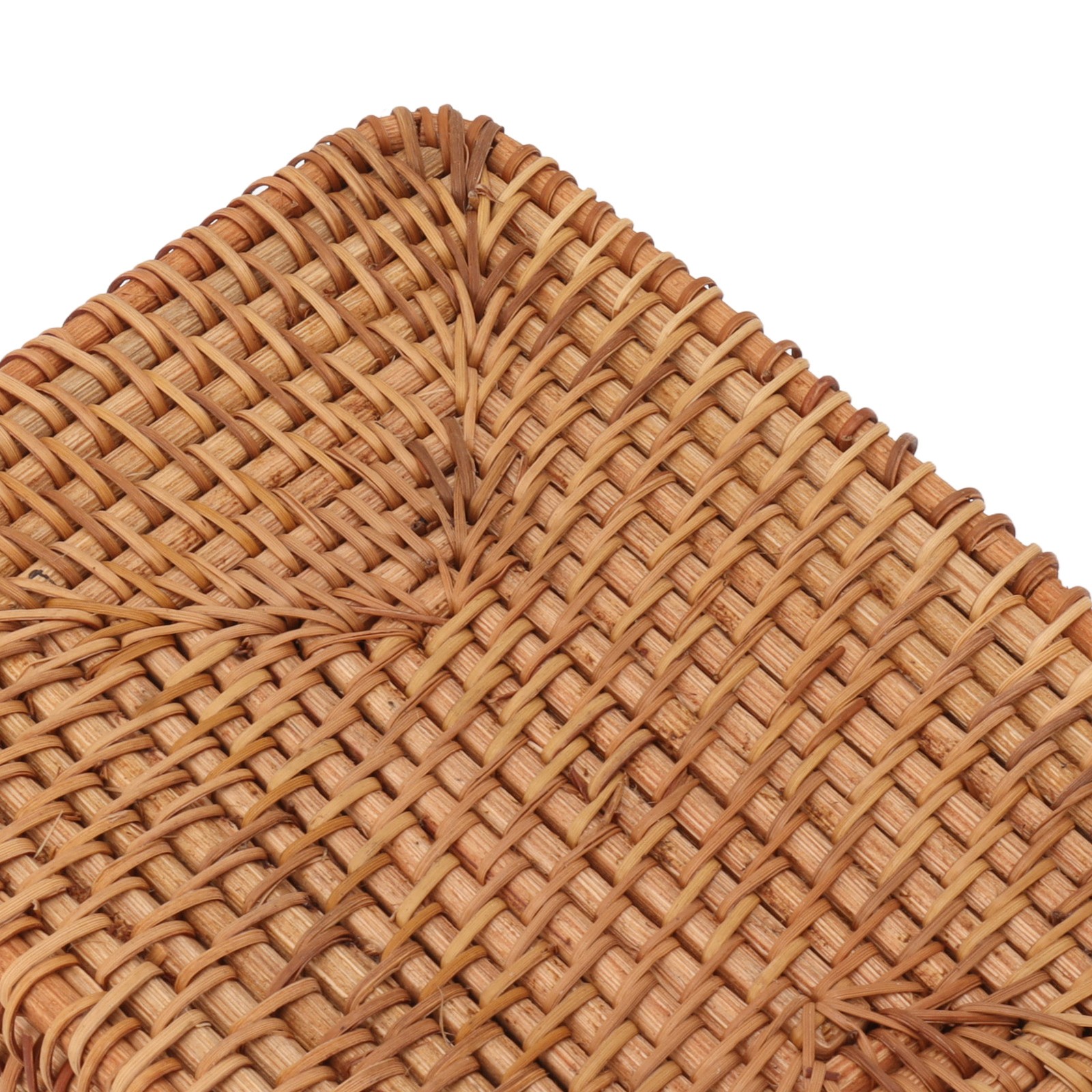 Rectangular Rattan Tissue Box Cover Rattan Woven Tissue Box Holder For Bathroom