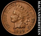 1903 Indian Head Cent- Very Fine Better Date No Reserve #i8512