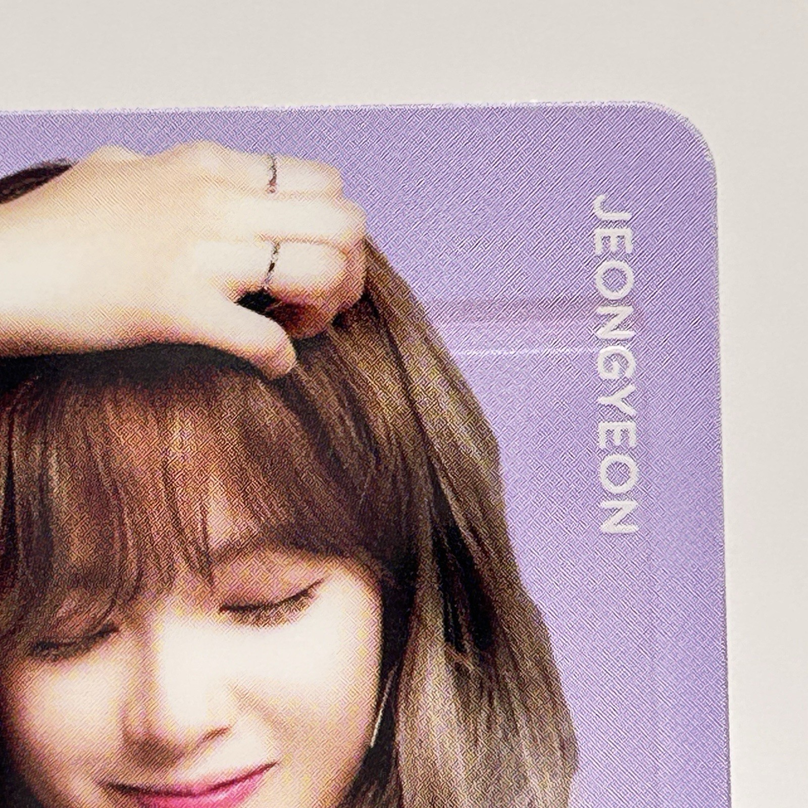 TWICE JEONGYEON Photo Clear Card Cute Very Rare Japan Limited