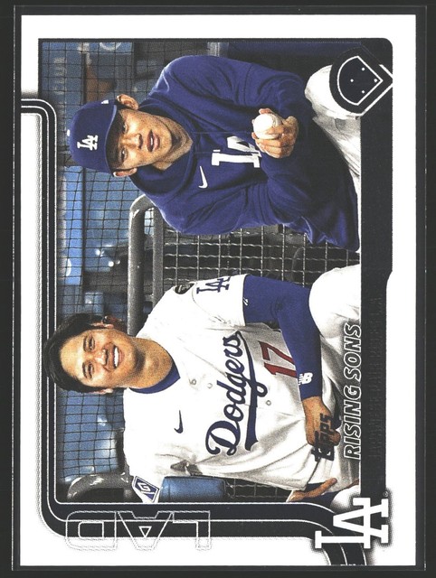 2025 Topps Update #US269 Rising Sons (Shohei Ohtani / Roki Sasaki)