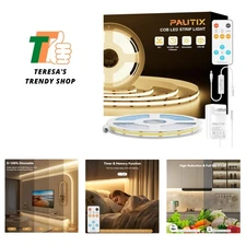 COB LED Strip Light 32.8ft,Engineering Level  Listed Warm White 3000K,+ Super...